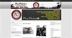Desktop Screenshot of lojadearmas.propoint.com.br